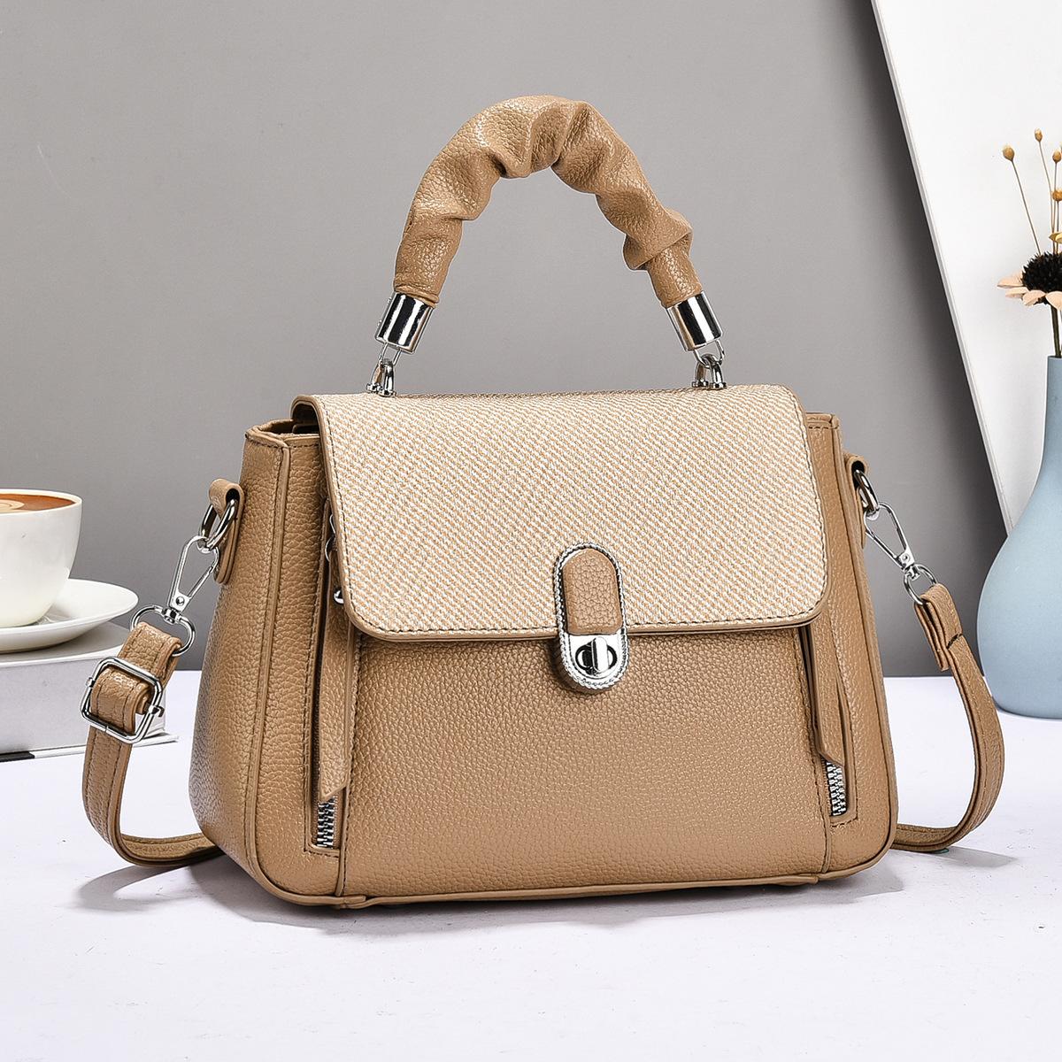 

Latest Macaron Patchwork Handbag Compact Fragrance High Appearance Level Standard Shoulder Bag Crossbody Bag Women s Bag .