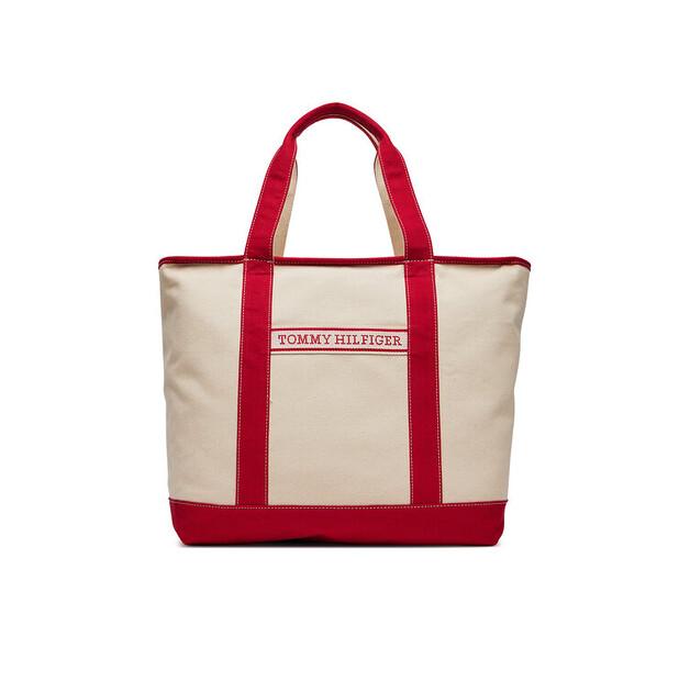 

Сумочка Tommy Hilfiger Th Summer Canvas Tote AW0AW17421 бежевый