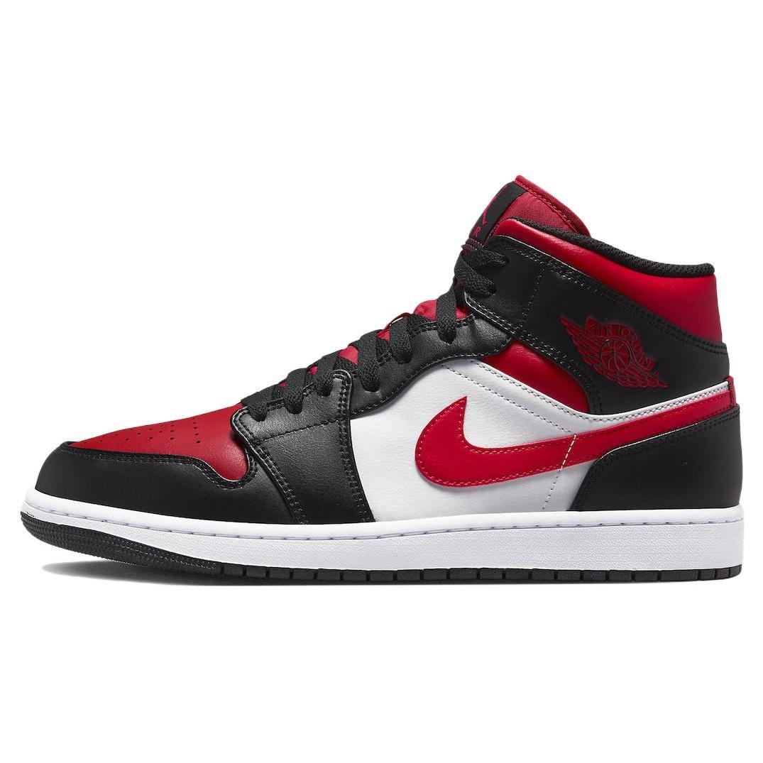 Air Jordan 1 Mid Bred Toe Men s 554724-079 EU 41