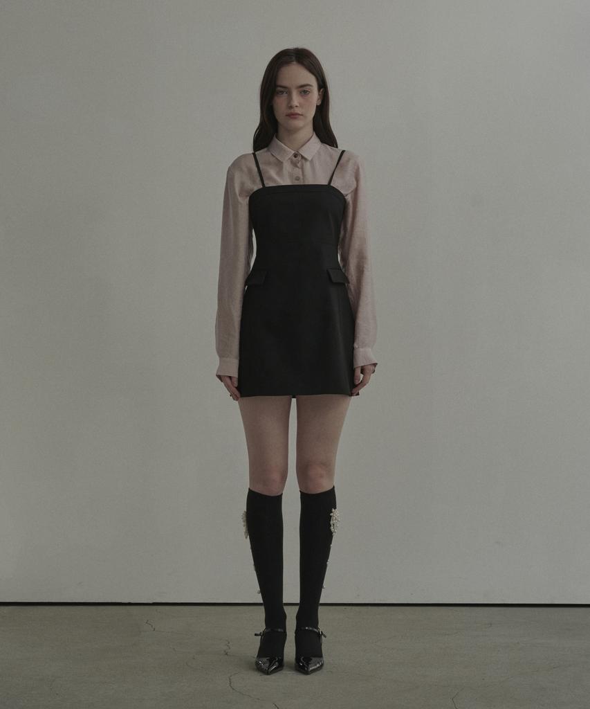 Mausolleum Neil Sleeveless Suit Dress - Black
