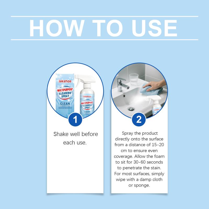 Multi-Purpose Cleaning Foam Powerful Cleaner For Tile Sink And Toilet Stains Cleaner For Kitchen And Bathroom Cleaning Spray