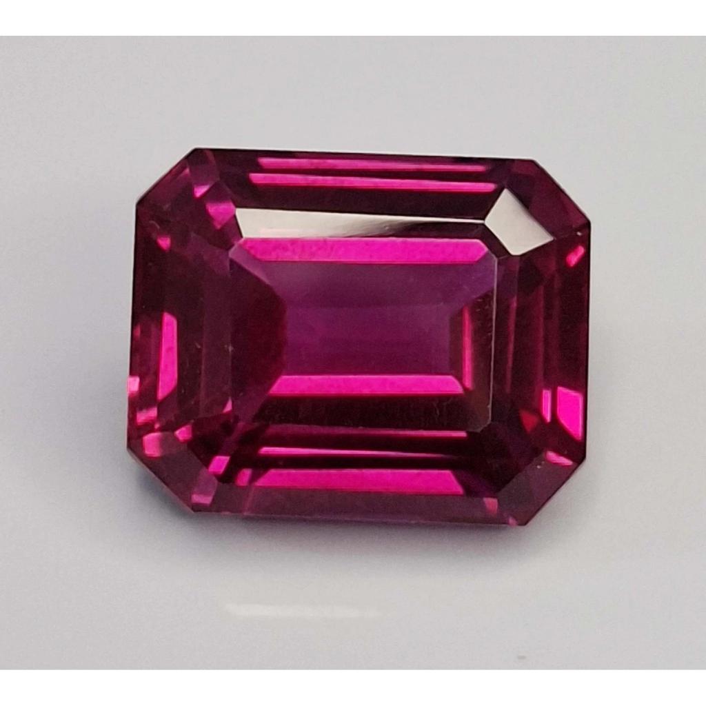 Fabulous Rhodolite Garnet Natural Emerald Cut 11-13 Ct Certified Loose Gemstone