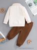Boys' Long Sleeve Solid Sweatshirt & Pants Set - Autumn/Winter Sportswear