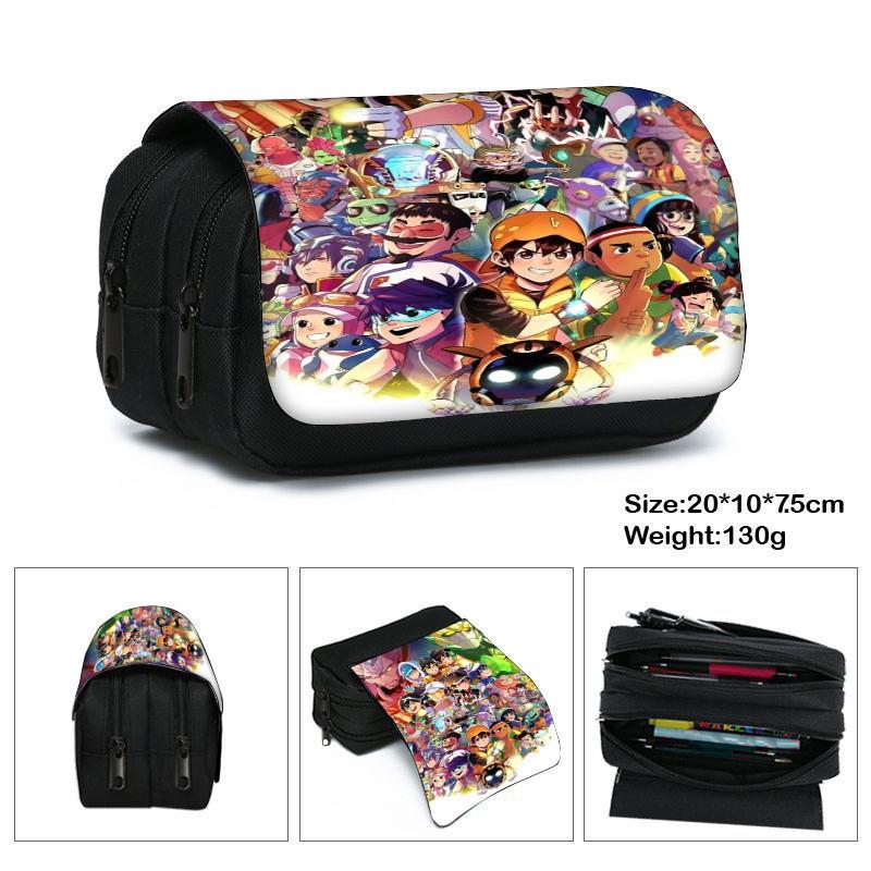Elements Hero Boboiboy Layer Pencil Case With Spacious Storage For Students And Kids
