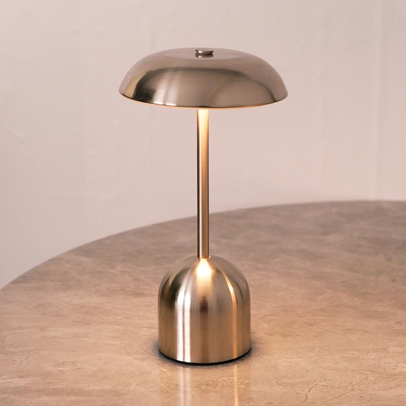 Minimalist Metal Decorative Lamp LED Night Light Ambient Lamp Rechargeable Touch-Control Table Lamp For Restaurants Bars Hotels