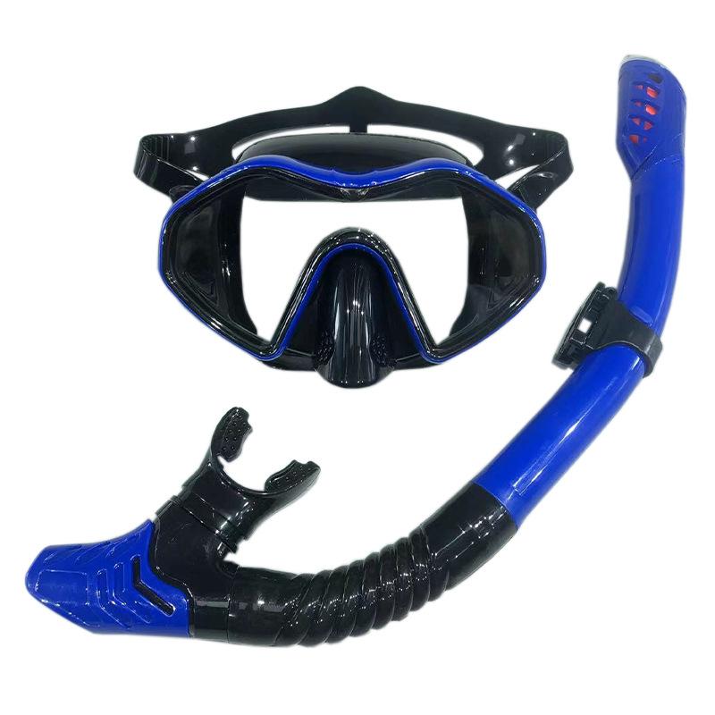 Underwater Snorkeling Half Face Face Swimming Mask Set Scuba Diving Respirator Masks Anti Fog Safe Breathing Snorkeling Masks for Crystal Clear Views