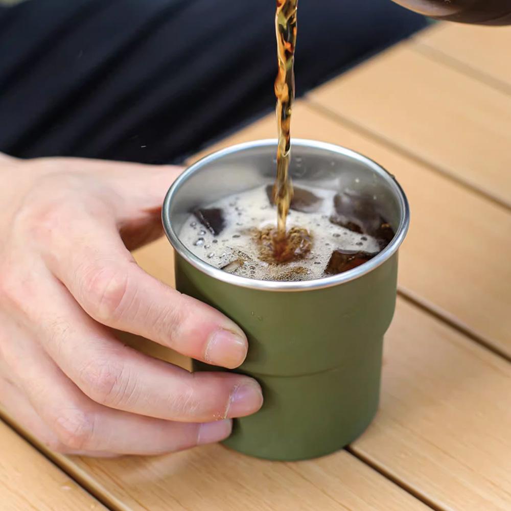 304 Stainless Steel Coffee Cup - Single Layer Milk Cup for Camping & Engraving