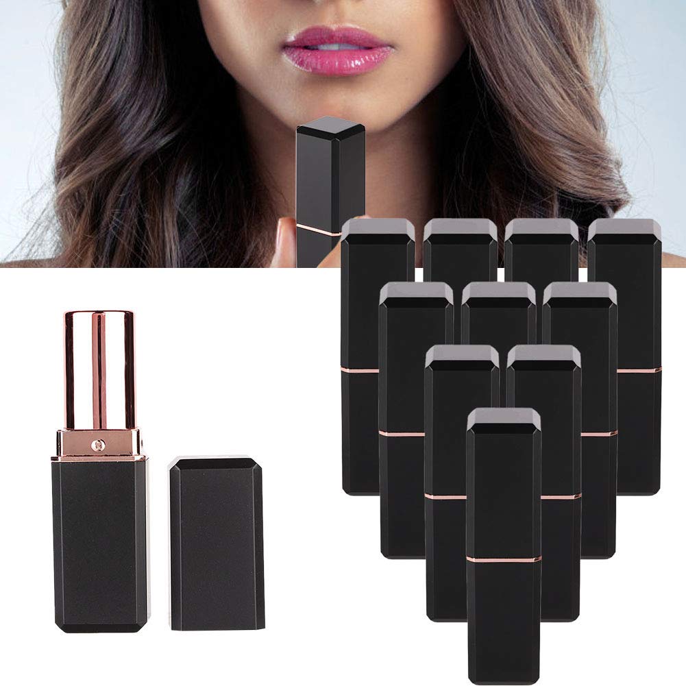 Lip Containers, Lipstick Cases, 10 Pieces, Empty Lipstick Tubes, DIY Cosmetic Tubes, Handmade Empty Bottles, Tubes, Cosmetic, 12.1mm Mold, Lipstick