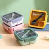 Nordic Style Microwave Safe Bento Box For Students And Office Use