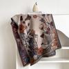 NEW Luxury Winter Cashmere Oil Painting Magnolia Design Scarf Women Warm Pashmina Blanket Poncho Scarves Female Elegance Shawl