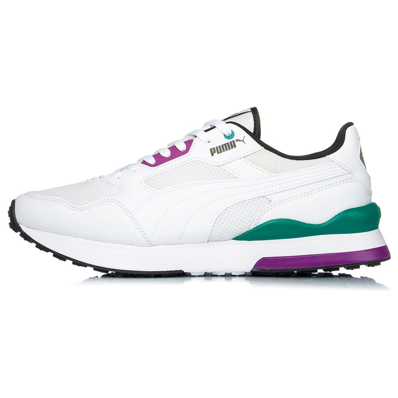 

Puma R78 Futr Ткань Синтетическая кожа Удобная Спортивная Низкий верх Обувь для образа жизни Унисекс кроссовки Белый Черный 374895-09 35.5