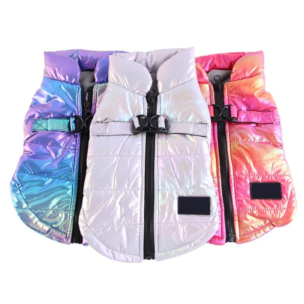 Colorful Pet Dog Jacket Clothes Winter Warm Waterproof Pet Padded Vest Coat For Chihuahua Yorkshire Pet Puppy Dog Apparel