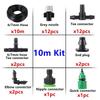 200FT Greenhouse Micro Drip Irrigation Kit with 1/2 Inch Hose 1/4 Inch Distribution Tubing Patio Misting Plant Watering System