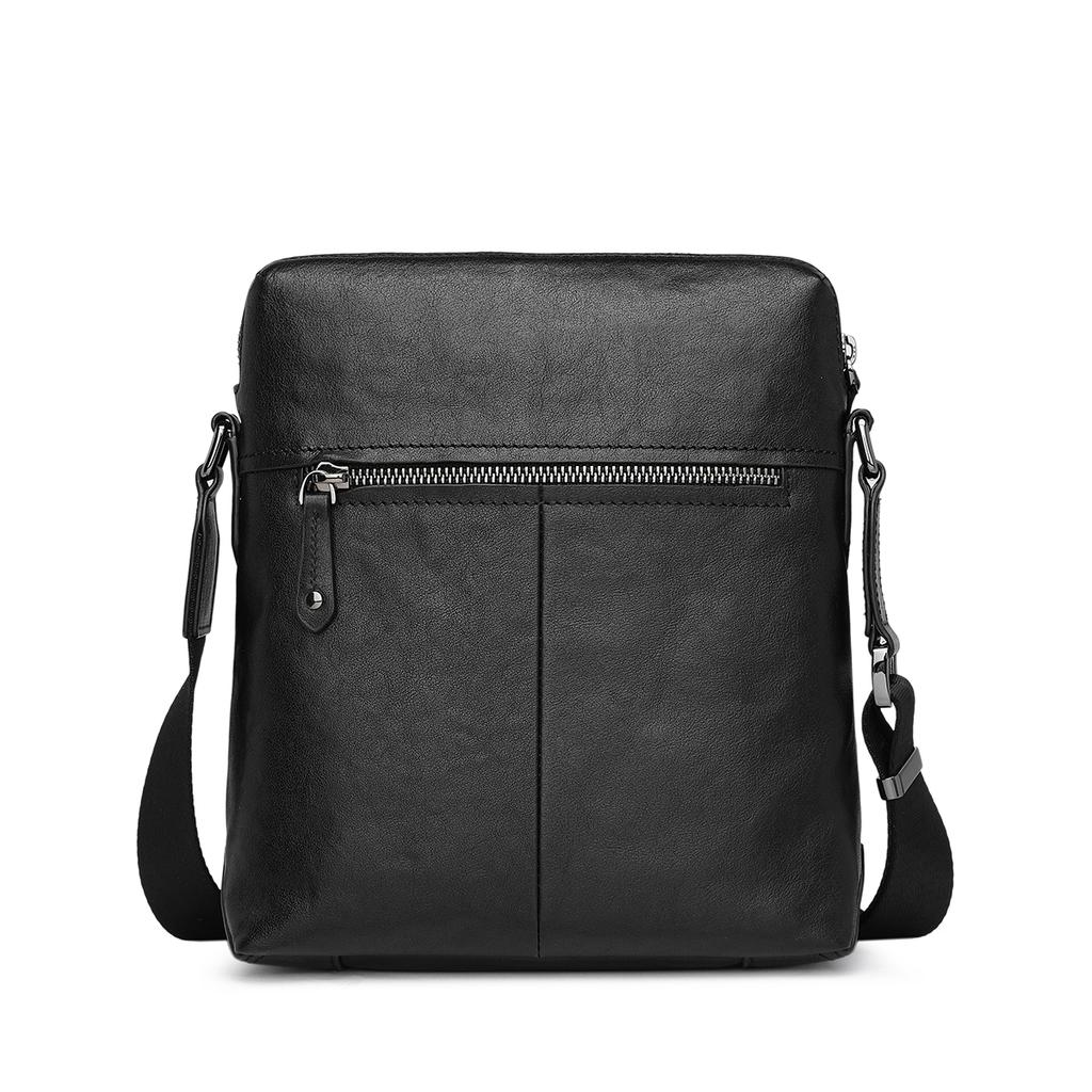 New JAGUAR Genuine Leather, Top Grain Cow Leather Shoulder Bag, Crossbody Bag Men's Black JM1201261101