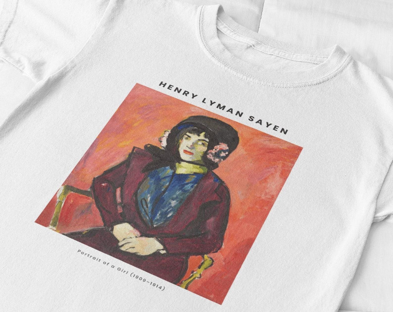 Henry Lyman Sayen Portrait T-Shirt: Fine Art Cotton Tee S