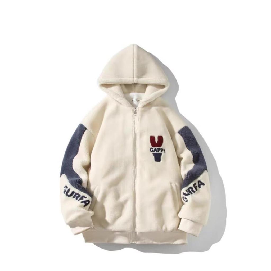 Veste épaisse en coton et laine d'agneau pour homme - Manteau d'hiver décontracté