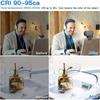 78 LED Video Light 2600-6000 K 3 Light Modes 10-Level Dimmable Built-in 3000 mAh Batteries CRI 95+ High Power Panel Light with 3 Bases