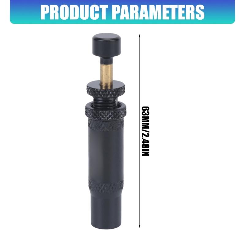 Two-Unit Tire Deflator Set for Tire Pressure Adjustment, 4 Stainless Steel Mechanical Air Release Devices with Stem Covers, Carry Pouch and Retail Box