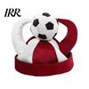 Photogenic Soccer Accessory Horn Hat, Funny Sports Themed Cheering Cap, Plush Eye-catching Football Hat Fan Headwear for Concerts, Game Day,