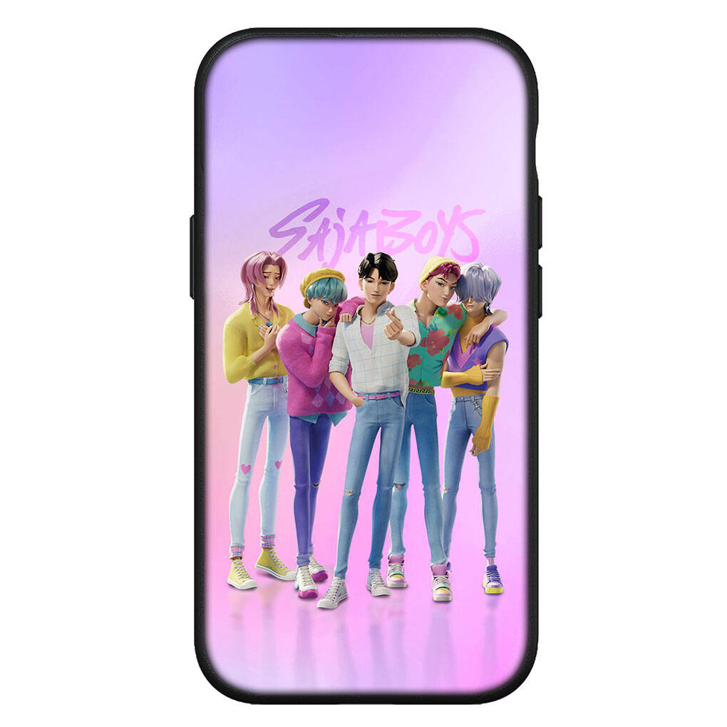 

для Samsung Galaxy S25 S24 S23 S22 Ultra FE Plus A17 A37 A57 A56 A55 A06 A16 A15 A36 A26 A35 A05 A25 A54 Чехол для телефона KPop Saja Охотники на демонов Мальчики Обложка for Redmi Note 9s экрю