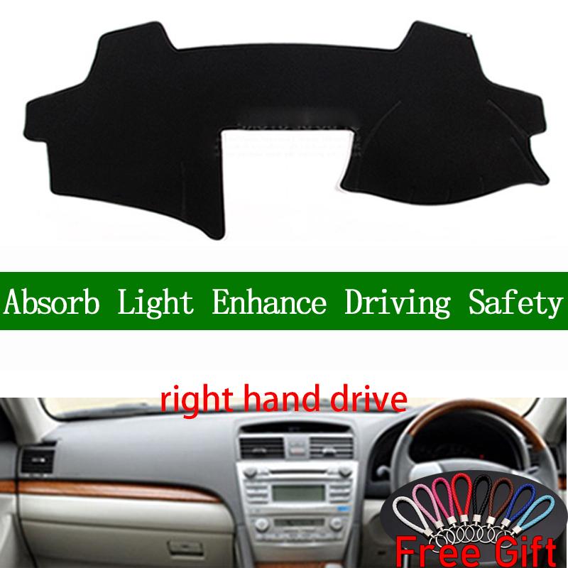 

For Toyota camry 2006 2007 2008 2009-2012 Right Hand Drive Dashboard Cover Car Stickers Dash Mat Carpet Interior Accessories Red Edge