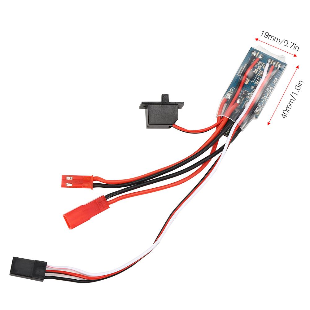 Brushed ESC Bidirectional 30A Electric Speed Controller with Brake for RC Car Boat