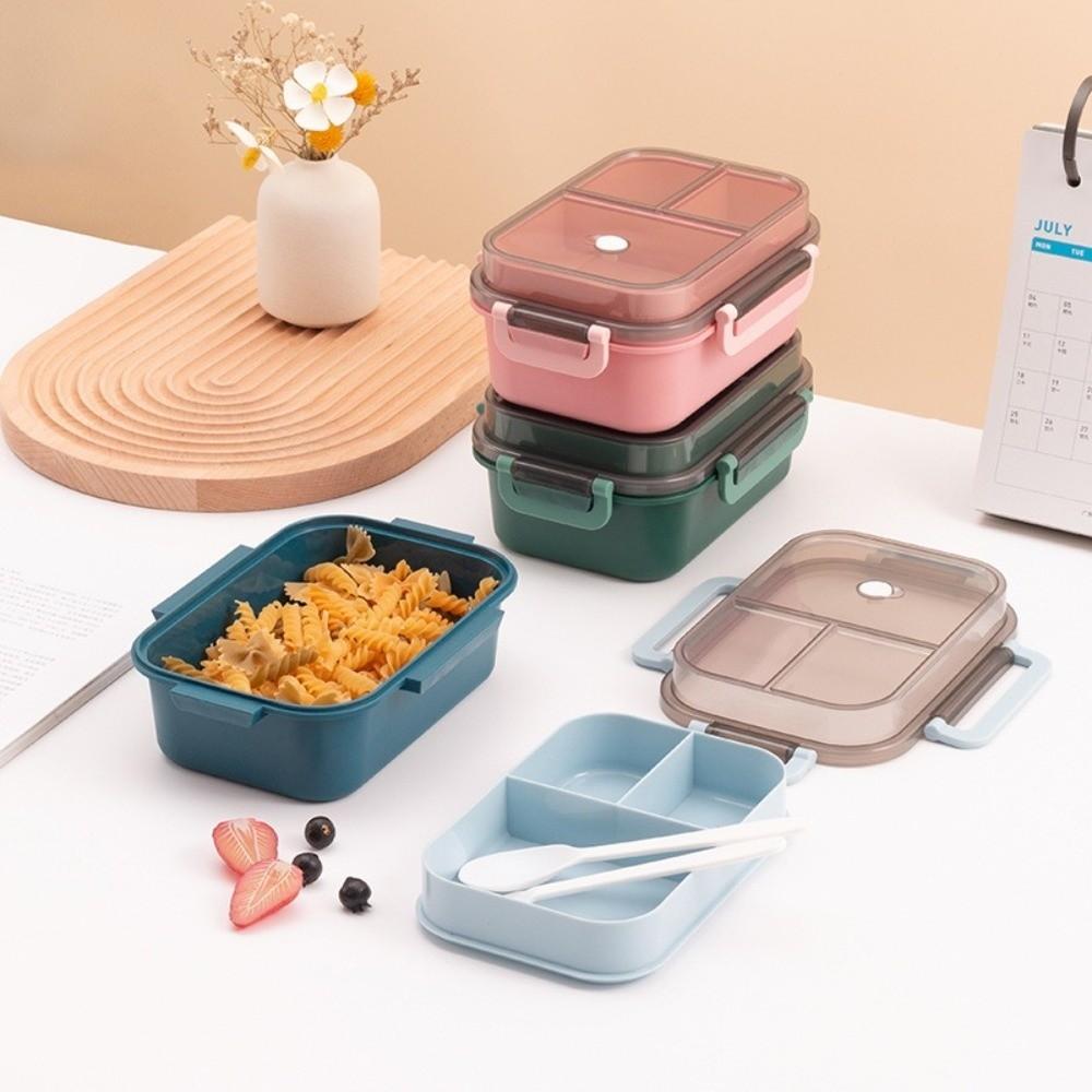 Sealed Student Lunch Box Divided Food Storage Container Microwave Oven Lunch Box School