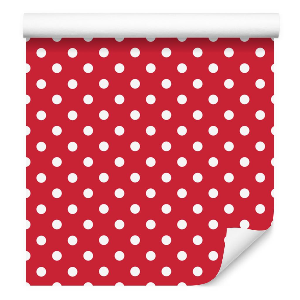 Red and Coral Dots Wallpaper for Living Room and Bedroom 50x1000