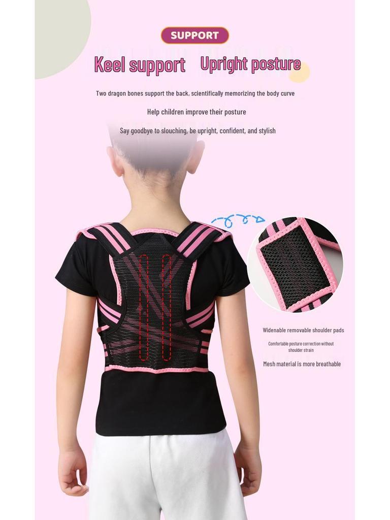 Children's Posture Corrector: Writing Aid & Back Straightening Strap for Scoliosis and Shoulder Alignment