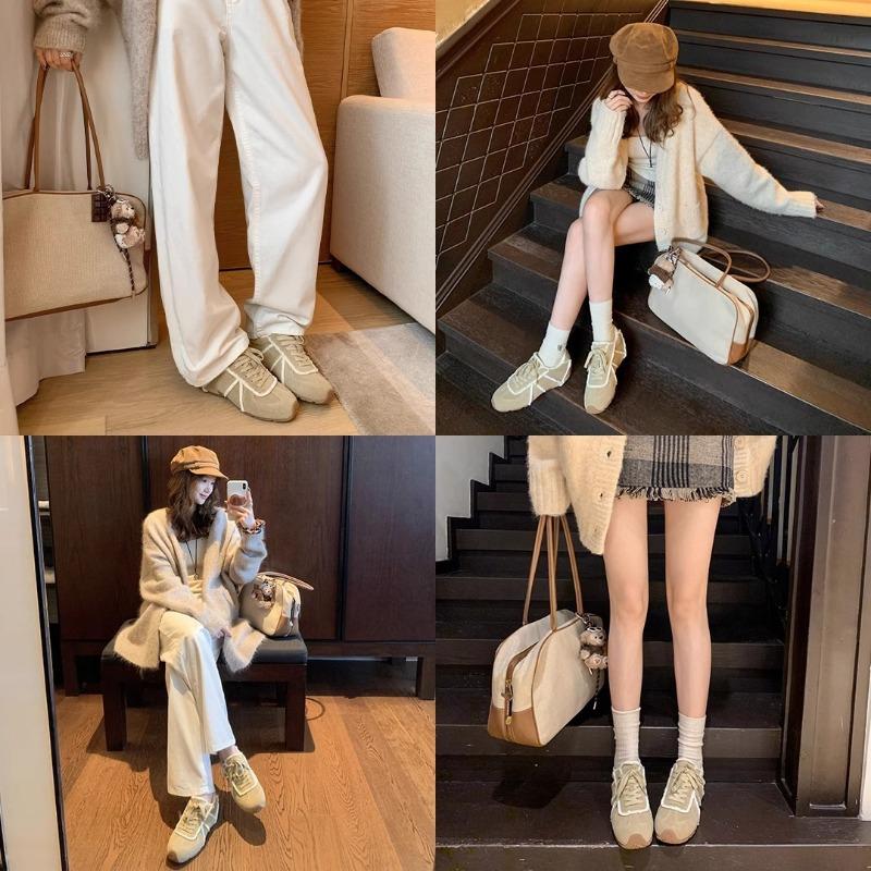 Autumn and Winter New Retro Hair Beard Edge Cotton Shoes Casual Hair Shoes Board Shoes Women
