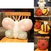 Mignonne Abeille Papillon Coccinelle Peluche Poupée Oreiller Coussin Pour Cadeau Enfants Et Décoration Chambre