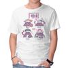 Unisex Crew Neck T-Shirt Fuji Seasons Graphic Short Sleeve Casual Tee
