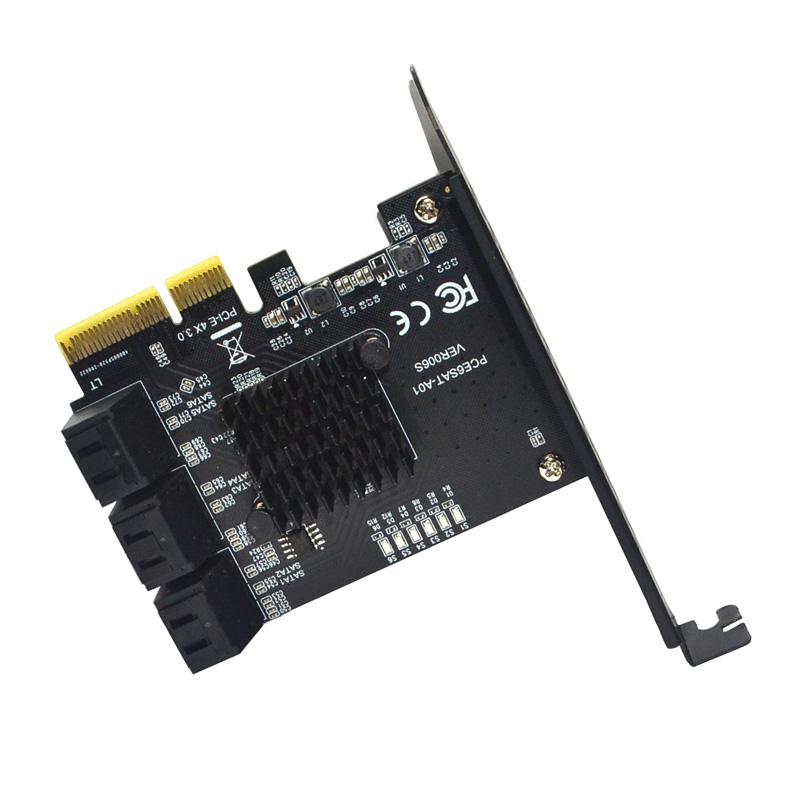 6 Port SATA 3 PCI Express Expansion Card PCI-E/PCIE SATA Controller SATA Multiplier SATA3 6Gbps ASMedia ASM1166 Chip for HDD SSD