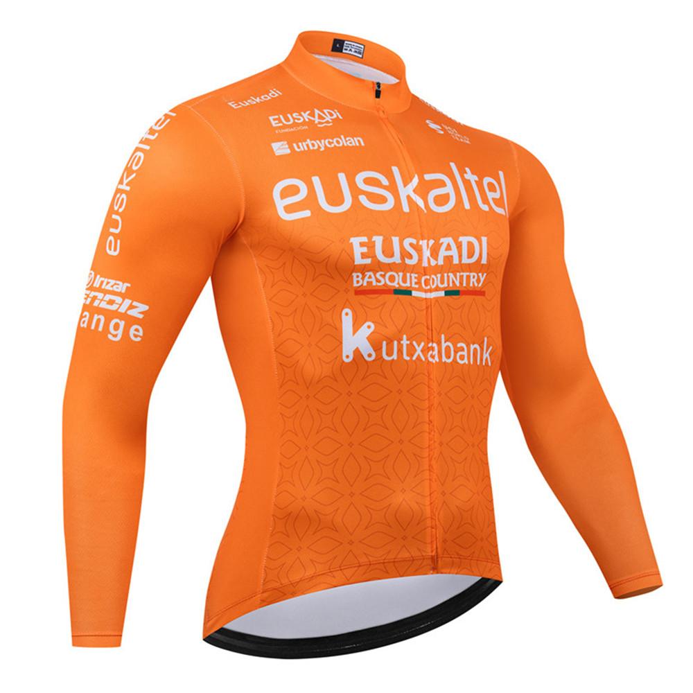 

2025 EUSKADI Autumn Cycling Clothing Set Road Bike Clothes Long Sleeve Jersey MTB Uniform Bicycle Bib Pants Riding Sport Shirt S