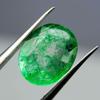 Natural Green Emerald Loose Gemstone Colombian Oval Cut 7 Ct for Jewelry Making and Gem Collections