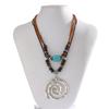 2pcs/set Elegant Vintage Necklace Neckwear with Adjustable Chain and Natural Stone Beads for Daily & Parties Wear