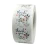 50pcs Heart Thank You Stickers1inch Floral Seal Labels Cute Paper Stickers for Wedding Party cards envelope Stationery Stickers