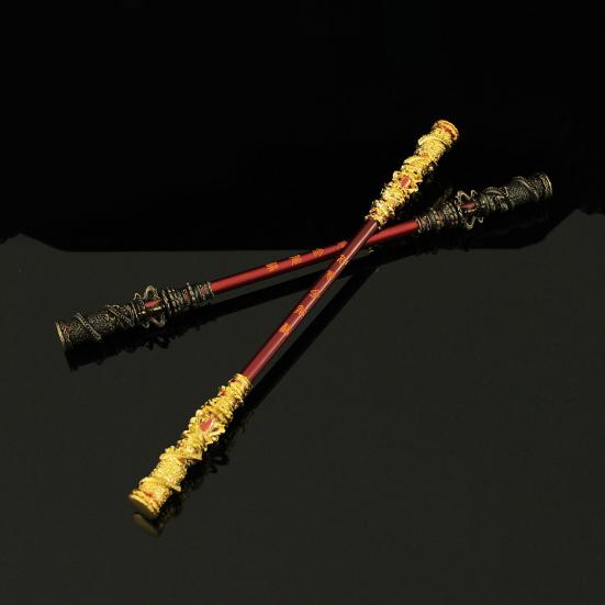 

Золотая дубина Укун Великие мудрецы, равные Небесам, Руи Цзиньгу Банг, резной бар короля обезьян, украшение из металлического золотого обруча, модель палки, украшение