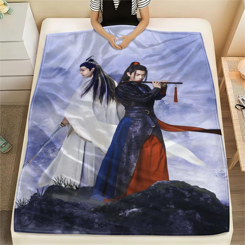 1Pc The Untamed Print Flannel Blanket, High quality Comfortable for All Seasons, Home Decor, Warmth and Comfort, Perfect for Christmas Gifts