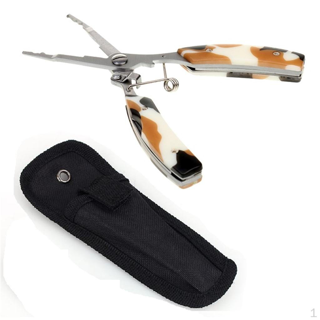 Stainless Steel Fishing Pliers Split Ring Hook Remover Line Cutters