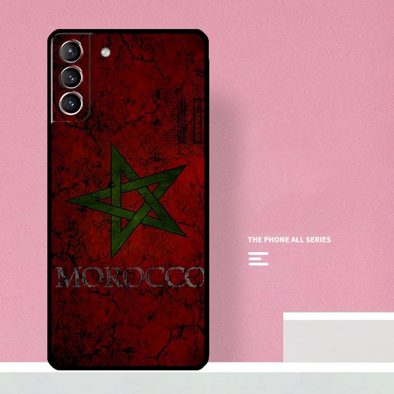 

Morocco Flag Phone Case For Samsung Galaxy S24 S26 Ultra S20 S21 S22 S23 S25 Plus S10 S25 FE Cover Coque Galaxy S22 Plus