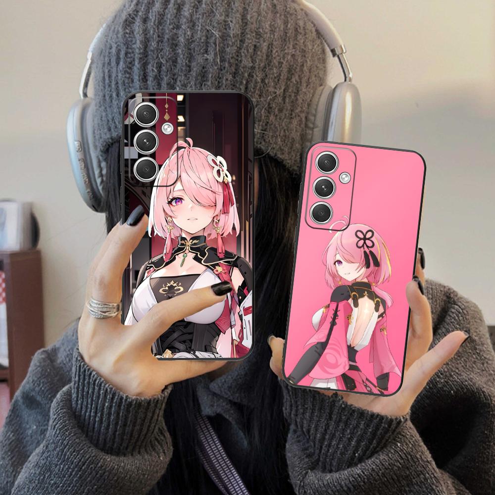 Wuthering Waves Taoqi Mobile Phone Case for Samsung Galaxy S25 S24 S23 S22 S21 S20 Note20 Plus FE Ultra Colorful Cover Luxury