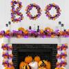 Halloween decorations Garland 5-piece set Sparkling metallic tinsel decoration decor cute pumpkin bat spider party supplies wall garden