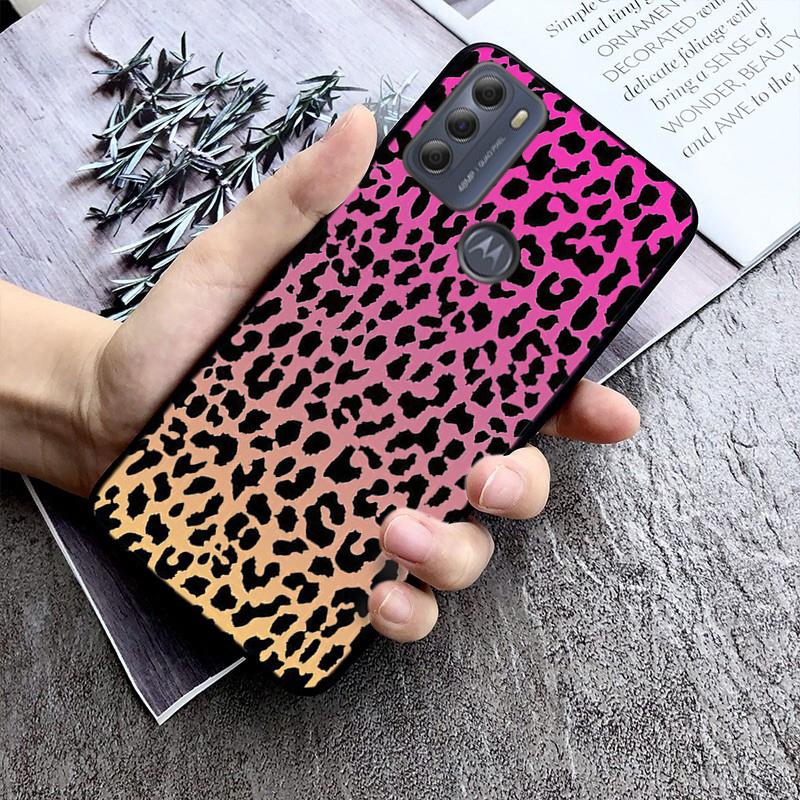 Leopard Phone Case For Motorola G Stylus 5G G Play G35 G45 G54 G24 G86 G04S E13 E14 E32 E32S