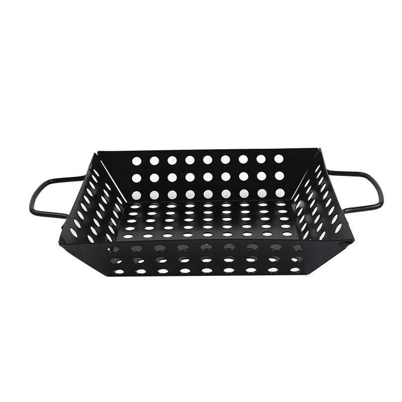 

Stainless Steel Vegetable Grill Basket - Carbon Steel BBQ Tray for Outdoor Cooking