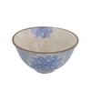 Tableware East Tea Pale Color Flower Bowl, Design, Hand-Painted Ichinen, Blue, Tz-002-01