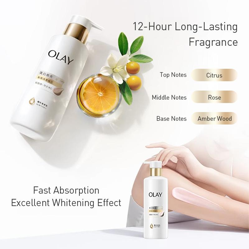 Olay BODY LOTION Brightening Body Lotion Specially Formulated Blend Delivers Deep Penetration and Rapid Absorption 520ml