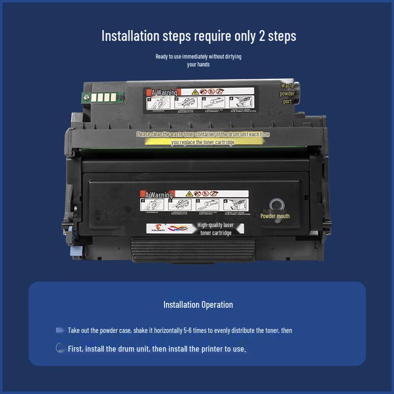 Compatible Toner Cartridge and Drum Unit Set for Pantum Laser Printers