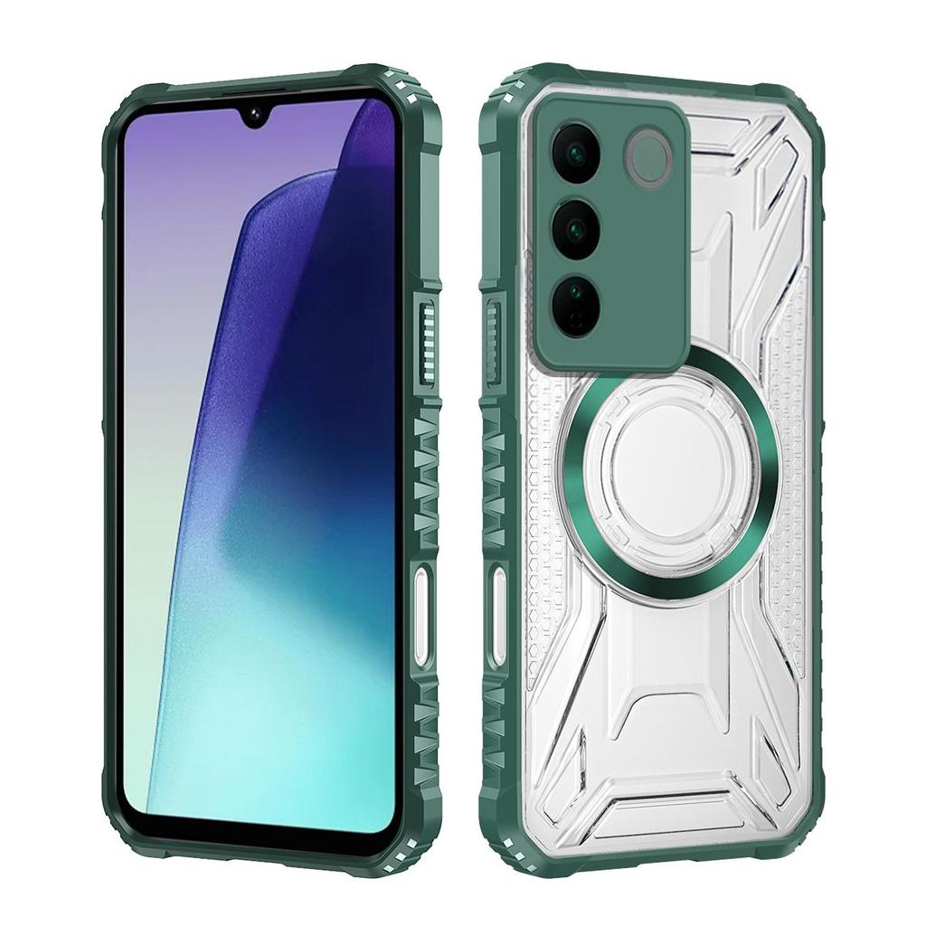 Battle Shadow Series Armor Phone Case for Vivo V27 Pro,V27 Shockproof Anti‑Drop Protective Cover