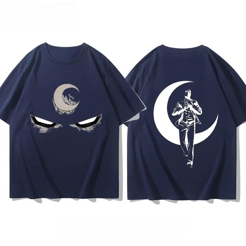 Marvel Superhero Moon Knight Trendy Casual Printed Tshirt for Unisex and Women